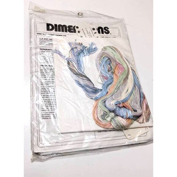 Dimensions Counted Cross Stitch 10x20 Welcome Sampler 3656 Vintage 1988 - Picture 4 of 4